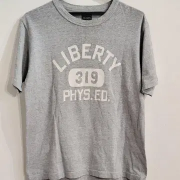 [ 리얼 맥코이 ] 아메카지 양면 프린트 티셔츠 그레이 사이즈 38