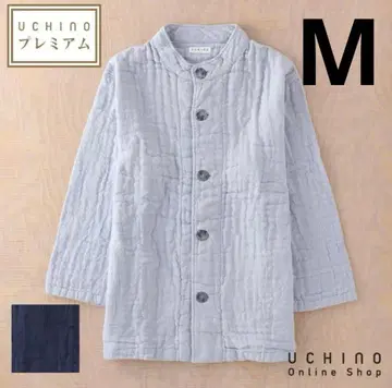 UCHINO 우치노 마쉬멜로우 와플 거즈 남성용 가디건 M