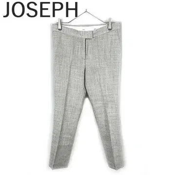 조셉 JOSEPH 테이퍼드 팬츠 트위드 택 포함 린넨 그레이