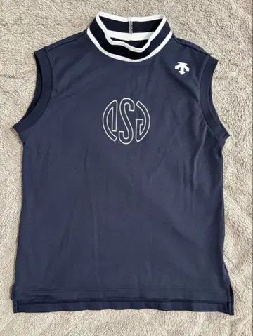[ DSG COLLECTION ] 모크넥 카노코 슬리브리스 셔츠 데상트