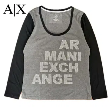A|X ARMANI 아르마니 익스체인지 큐빅 로고 티셔츠