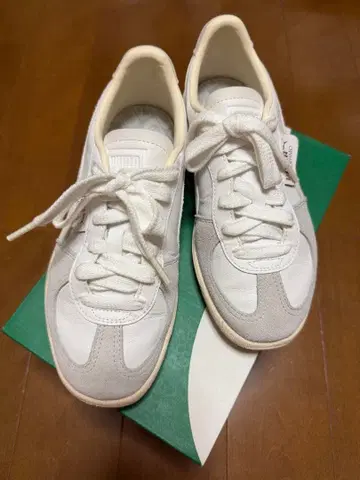 PUMA/푸마 PALERMO 스니커즈 화이트 x 라이트 그레이
