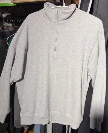 [ 새상품급 ] 프릭스스토어 USA 코튼 헤비 웨이트 하프 지퍼 맨투맨