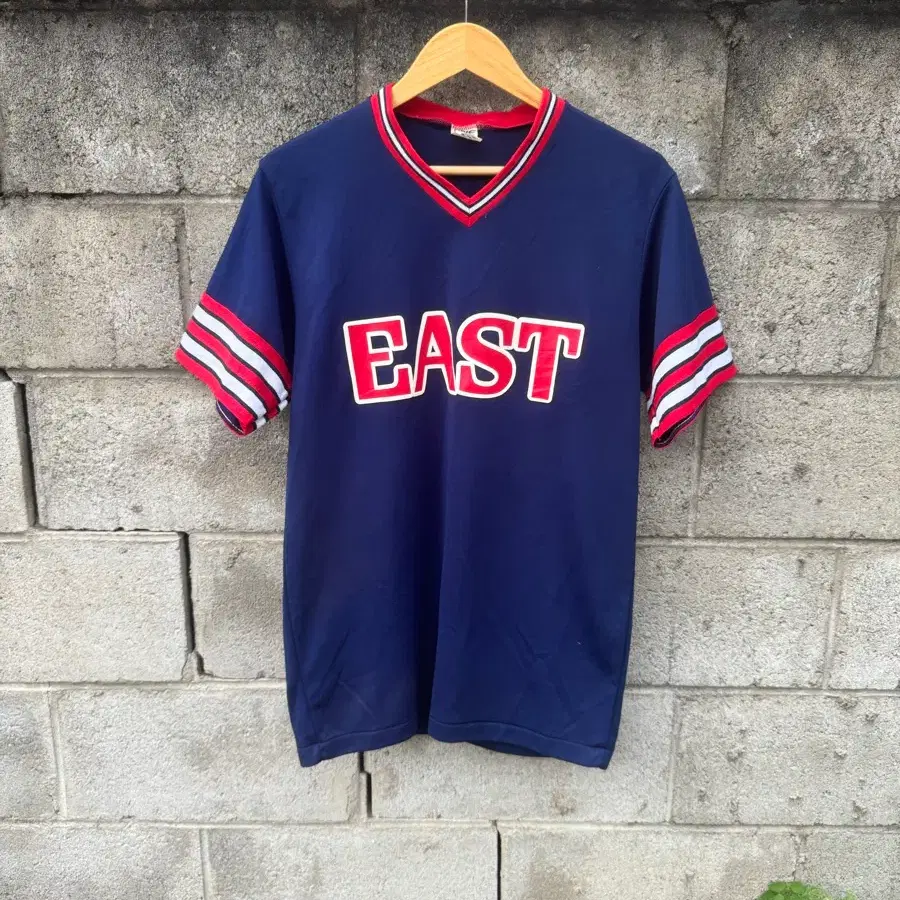 80s bike 빈티지 폴리 싱글스티치 넘버티 링거티 반팔 티셔츠