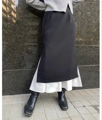 LEANN MOMENT 레이어 머메이드 스커트