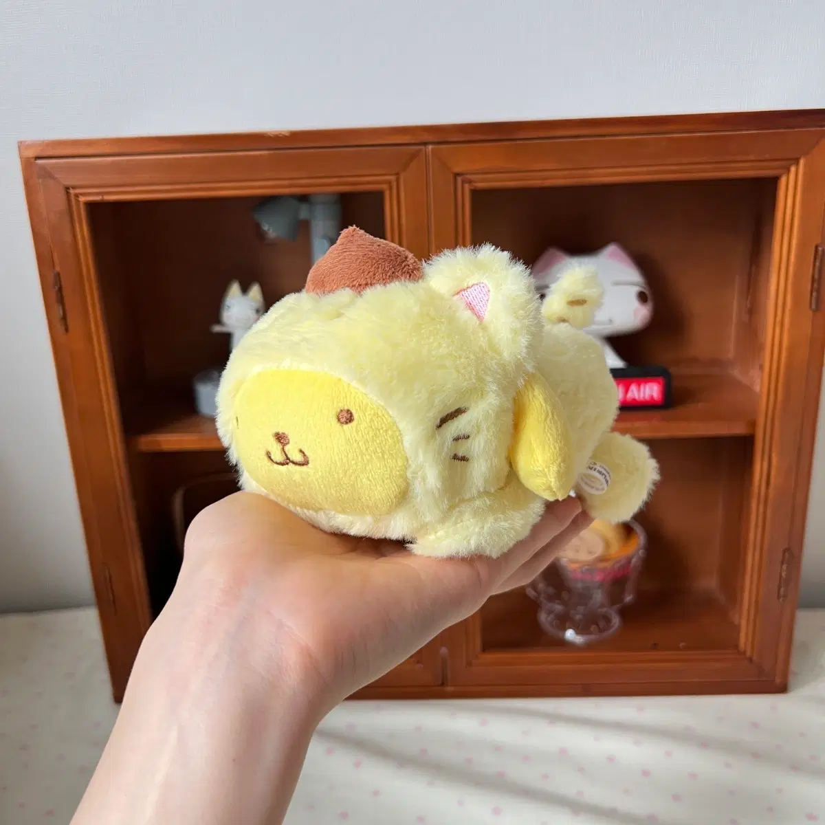 산리오 폼폼푸린 네코 고양이 인형