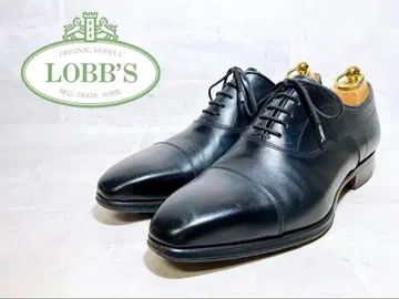 [ 새상품급 ] LOBB'S 스트레이트 팁 블랙 이탈리아제 41
