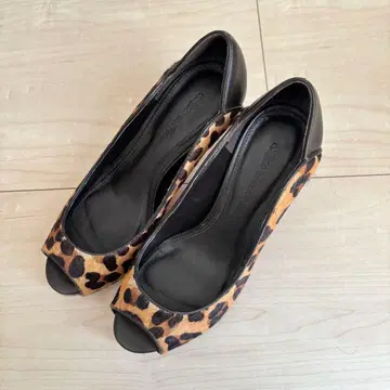 GRACE CONTINENTAL 펌프스 36 레오파드 힐 23cm
