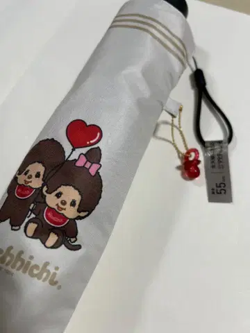 미사용 몽치치 우천 겸용 접이식 우산 양산 55cm 완전 차광 UV 컷