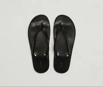 TODAYFUL 레더  thong 샌들 블랙 36