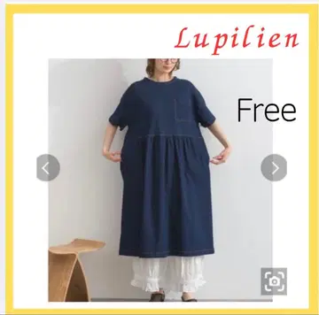 LUPILIEN 인디고 시원한 데님 개더 원피스 인기