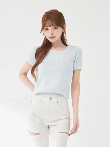 Darich DD 퀼팅 패널 비쥬 니트탑