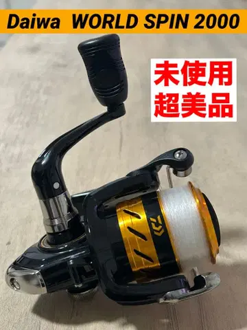 컨디션 최상 Daiwa WORLD SPIN 2000 낚시릴 블랙 골드