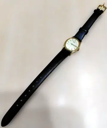 SEIKO QUARTZ 여성용 손목시계 골드 블랙