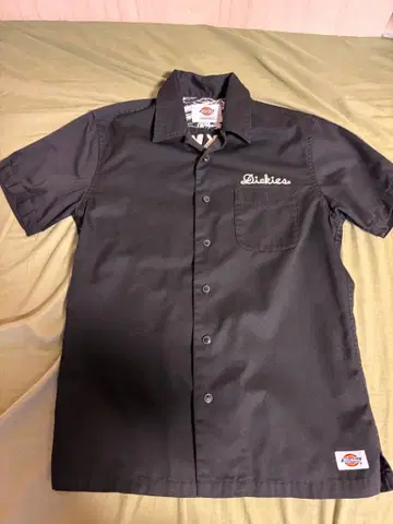 Dickies 디키즈 워크 셔츠 자켓 블랙 M 자수 로고