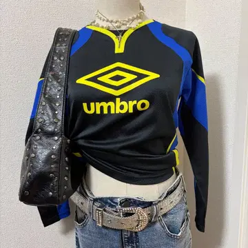 00s UMBRO 빅 로고 게임 셔츠 Y2K 그런지 축구