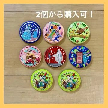 [ 낱개 판매 가능 ] 디즈니 자수 캔뱃지 BANDAI