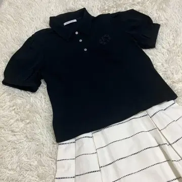 폭시 폴로풍 블랙 블랙 반팔 42