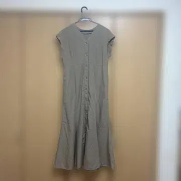 그리 레이블 릴랙싱 반팔 원피스 베이지