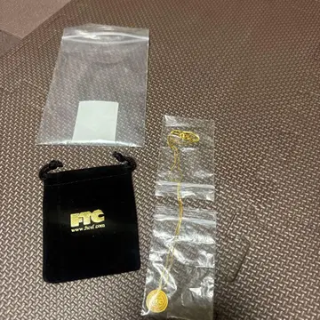 FTC 로고 코인 목걸이 골드
