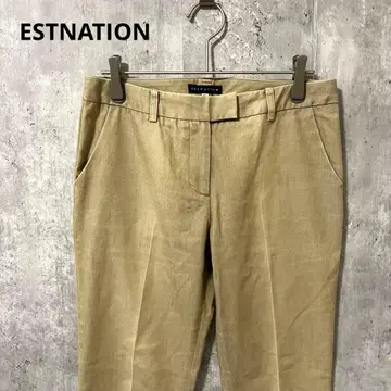 ESTNATION 심플 슬랙스 팬츠 슬림 고급 비즈니스