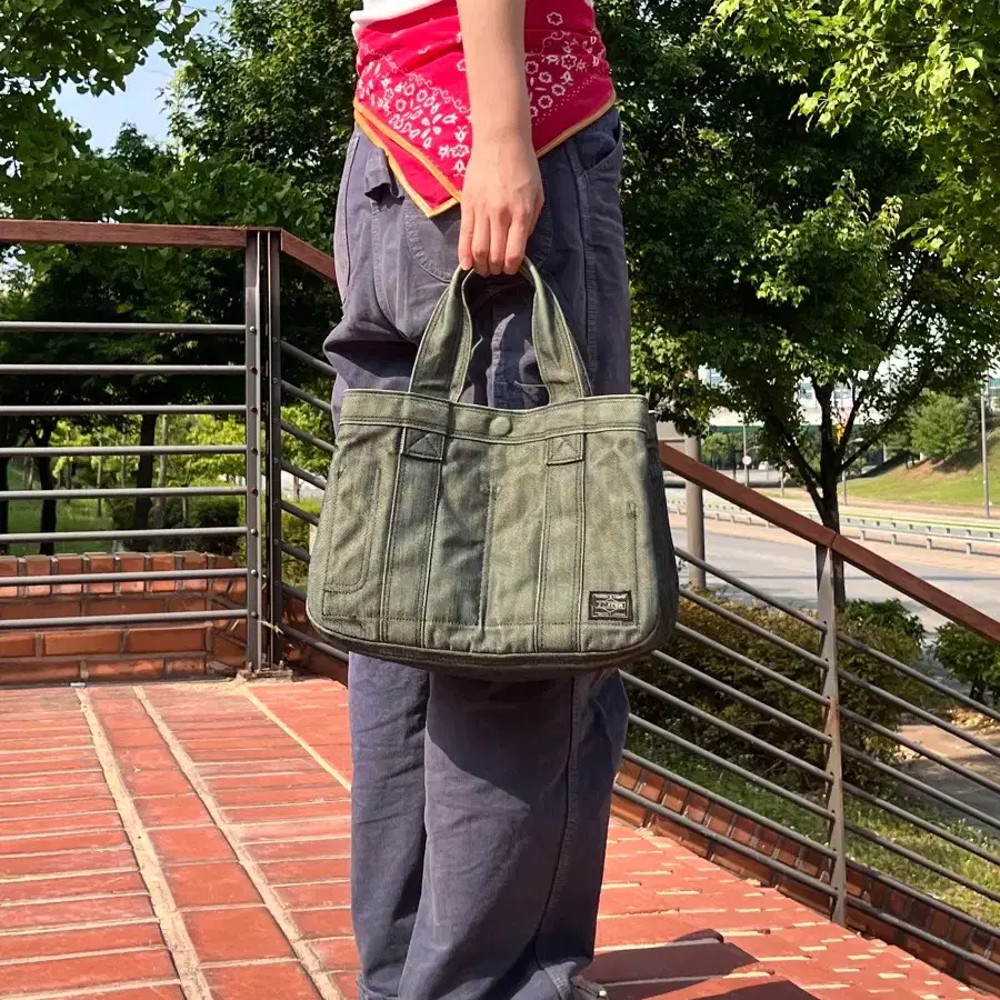 PORTER-DENIM TOTE BAG 포터 데님 토트백