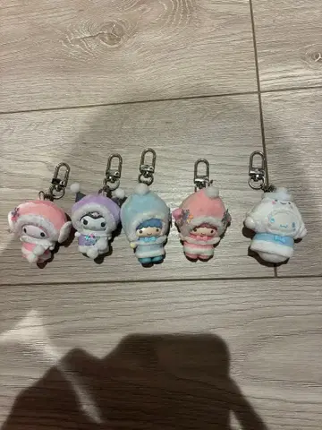 산리오 치비토모 시리즈 제3탄 캐릭터 마스코트 참 5종 세트