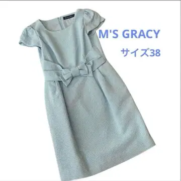 M'SGRACY 엠즈 그레이시 원피스 허리 리본 스카이블루