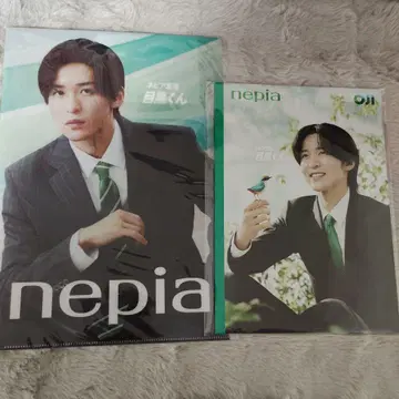 메구로 렌 nepia 오리지널 노트 & 클리어 파일 세트