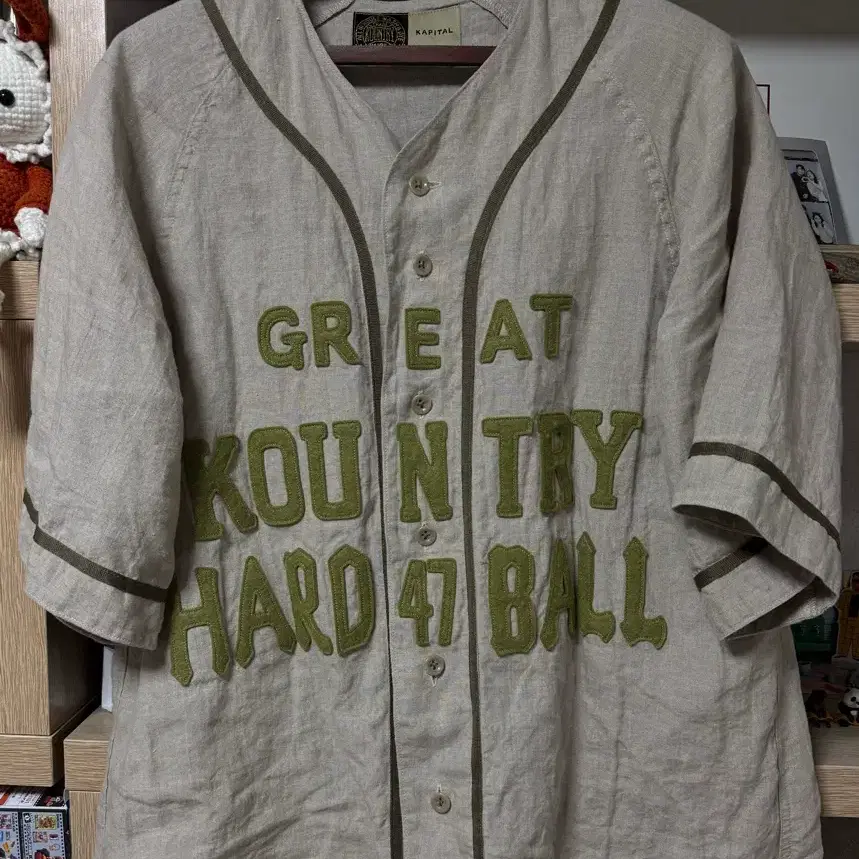 캐피탈 베이스볼 린넨 셔츠 자켓