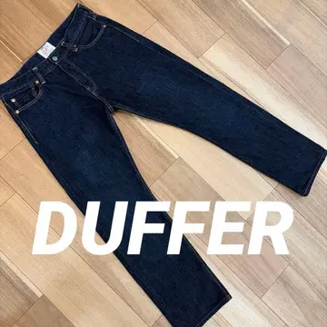 DUFFER 더퍼 데님 팬츠 스트레이트 인디고 다크 네이비