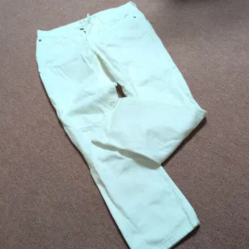 ZARA Z1975 화이트 데님 팬츠 데미지 가공