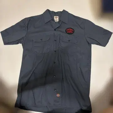 Dickies 파이어볼 반팔 워크 셔츠 그레이 M 사이즈