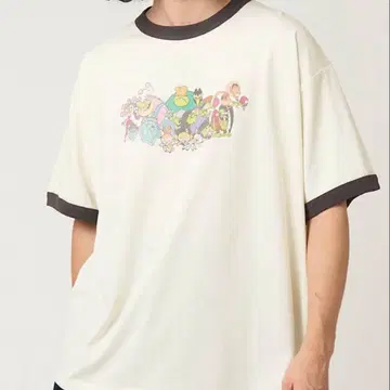 나쁜 녀석들 빅 실루엣 링거 T셔츠