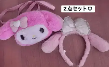 산리오 퓨로랜드 마이멜로디 머리띠 미니백 2세트