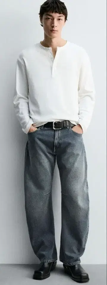 ZARA 배럴 핏 청바지