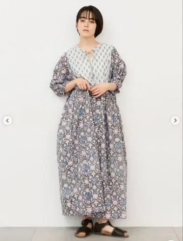 Samansa Mos2 인도 올 패턴 모듬 원피스