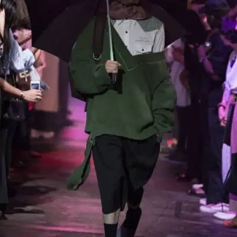 라프시몬스 18ss 배기 쇼츠