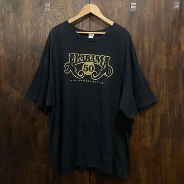앨라배마 50주년 기념 투어 티셔츠 3XL 블랙