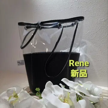 Rene 클리어 토트백 블랙