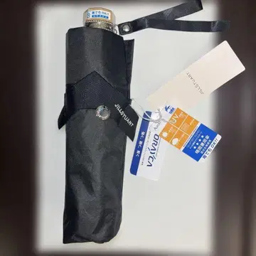 택 포함 새상품 질스튜어트 블랙 리본 로고 경량 차광 우천 겸용 접이식 우산