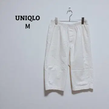 유니클로 하프 팬츠 허리밴딩 캐주얼 룸웨어 얇은 소재 M