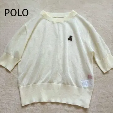 [ POLO BCS 콜라보 ] 시어 베어 니트 풀오버 아이보리 모든 색상 완판