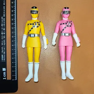 중고 소프트 비닐 렛샤전대 토큐저 토큐 3호 5호 세트 17cm
