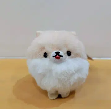 [ 꼬리 붕붕! 포메라니안 ] 봉제 인형 키링 베이지 시로포메