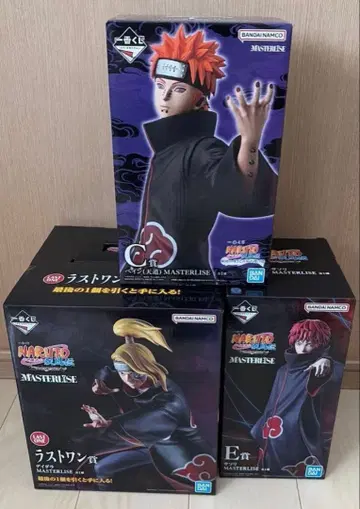 제일복권 NARUTO 돌풍전 아카츠키 피규어 3종 세트