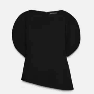 ZARA ZW 컬렉션 퍼프 슬리브 탑 XS