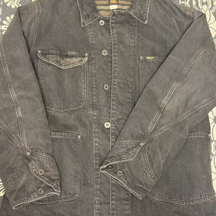 RRL 더블알엘 코듀로이 칼라 데님 자켓 L