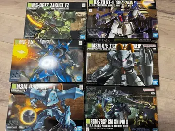 HGUC 건담 프라모델 포켓 속의 전쟁 6개 세트