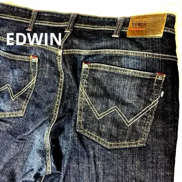 [ 새상품급 ] EDWIN 에드윈 데님 스트레이트 일본제 40 인디고 다크 네이비